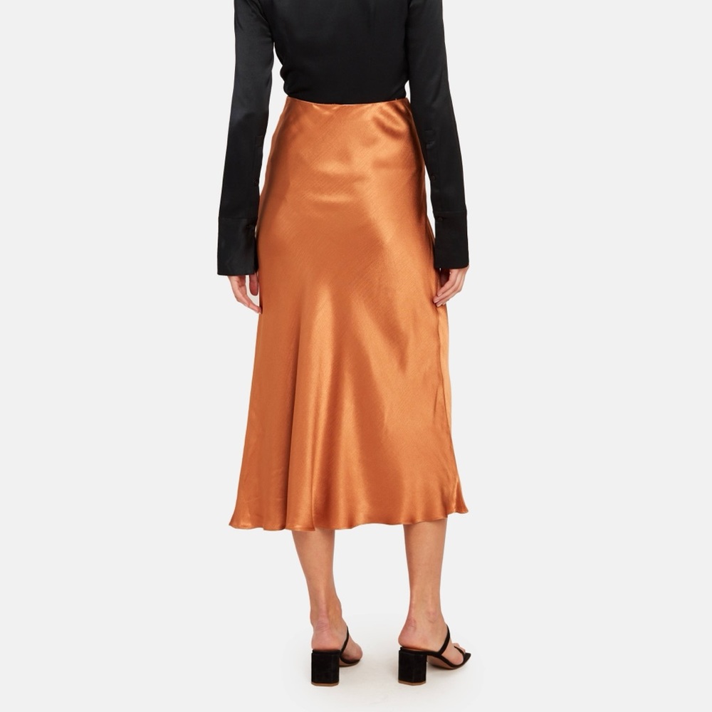 Satin Midi Skirt